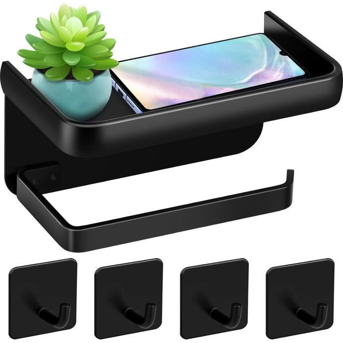 Porte Papier Toilette - ZUNTO - Acier Inoxydable - Support Téléphone