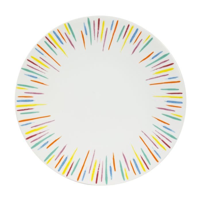 Table Passion Assiette plate sunshine 27 cm lot de 6