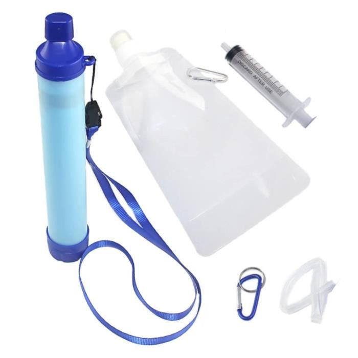 Comparer les prix de Filtre À Eau Paille Purificateur D'Eau Kit De Survie Camping Extérieur Filtration De L'Eau Pour Kits D'Urgence[H2012]