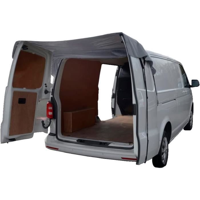 Couverture D'auvent De Porte De Grange Arrière Noir Pour Ford Transit Custom 2013 Onwards