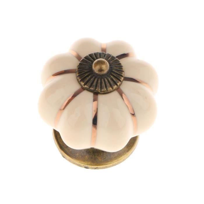 10pièces Poignée De Porte Bouton Des Meubles Boutons En Céramique
