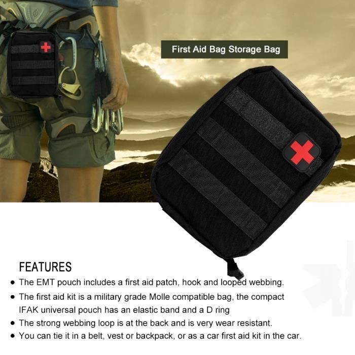 Trousse De Secours Camping Premiers Soins Kit D'Urgence Sac D'Urgence