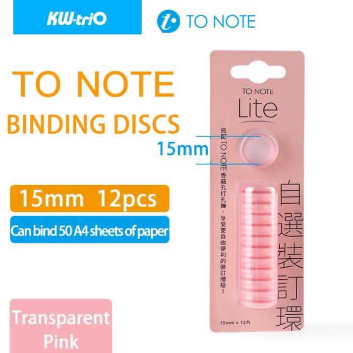 44 Anneaux De Reliure Disque 24 Mm - Pour Agendas, Classeurs à Feuilles Mobiles, Usage Bureau Ou Scolaire