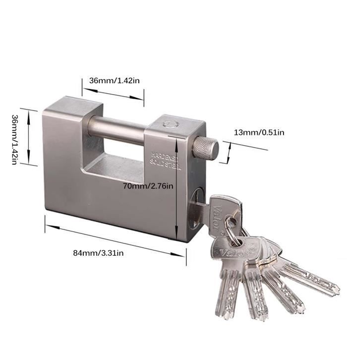 Cadenas Remorque 2 Pièces - Compatible Attelage 50 Mm - Acier Inox 304, 4 Clés - Pour Earth, Daxara, Maypole - 9