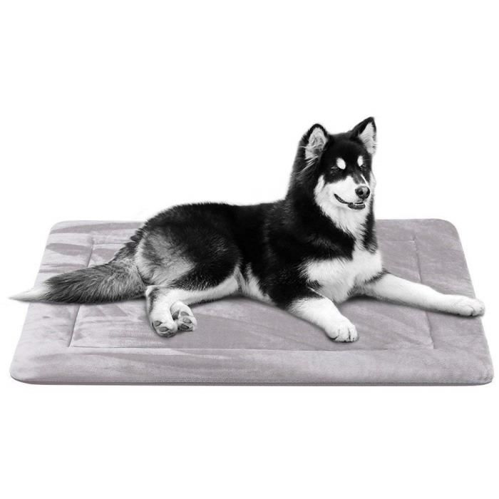 Meilleurs prix pour Coussin pour chien, Lit de chien, Tapis Panier de Antidérapant Lavable, Luxe Matelas Grande Taille (Gris, 107 x 75cm)