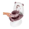 BEBECONFORT Mini toilette Panda, Pot avec bruit de chasse d'eau, Rose-1