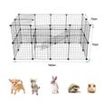 Bricolage petite clôture parc variété forme animaux cage pour animaux de compagnie Portable intérieur cochon d'inde lapin-VIQ-1