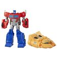 Transformers Cyberverse - Robot Action Optimus Prime Ark Power Camion - 30cm - HASBRO - Jaune - Mixte - Enfant-1
