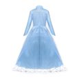 AmzBarley Filles Déguisements Reine des Neige Elsa Costume Princesse Robe et Accessoires Set pour Enfants Carnaval Halloween Robes-1