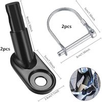Attache De Remorque Vélo Universelle En Acier Carbone – Fixation Rapide, Capacité Lourde, Compatible Remorque Enfant, Chien Ou Cargo – Adaptateur Pour Cadre Standard