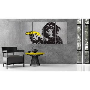 TABLEAU - TOILE Tableau Monkey and Banana 200x80 cm - Tableau deco