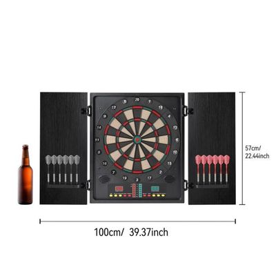 Cible De Fléchettes Électronique Écran Led Disque De Fléchettes 12 Pcs Pour