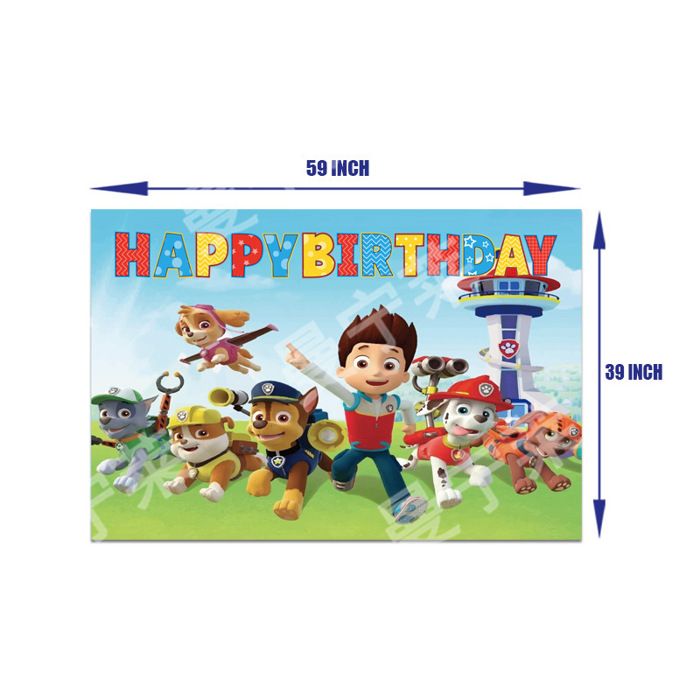 Déco Anniversaire Pat' Patrouille - Ballons, Bannière Et Toppers Pour Gâteau - Thème 3 Ans Garçon