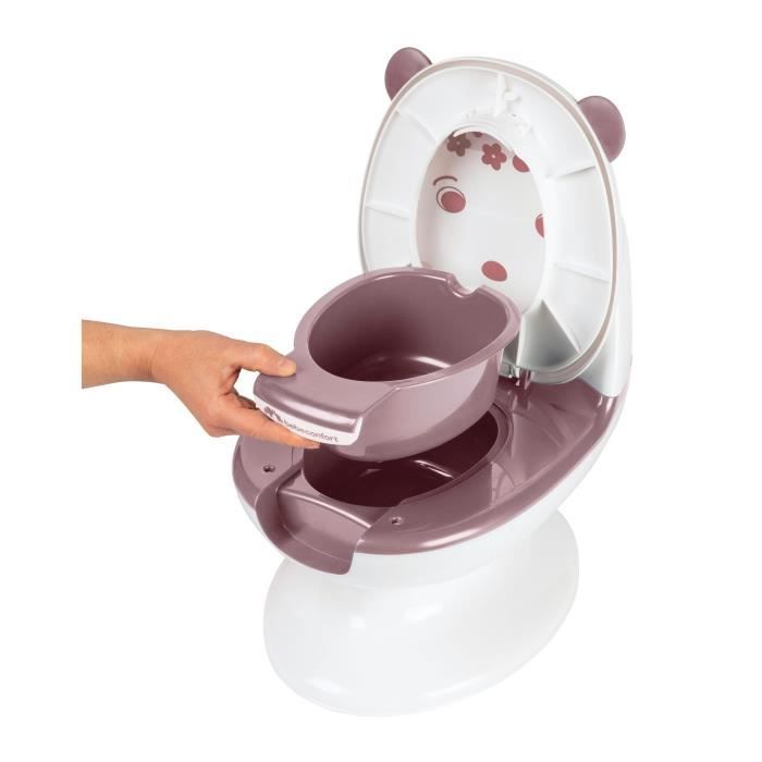 BEBECONFORT Mini toilette Panda, Pot avec bruit de chasse d'eau, Rose -  Cdiscount Puériculture & Eveil bébé