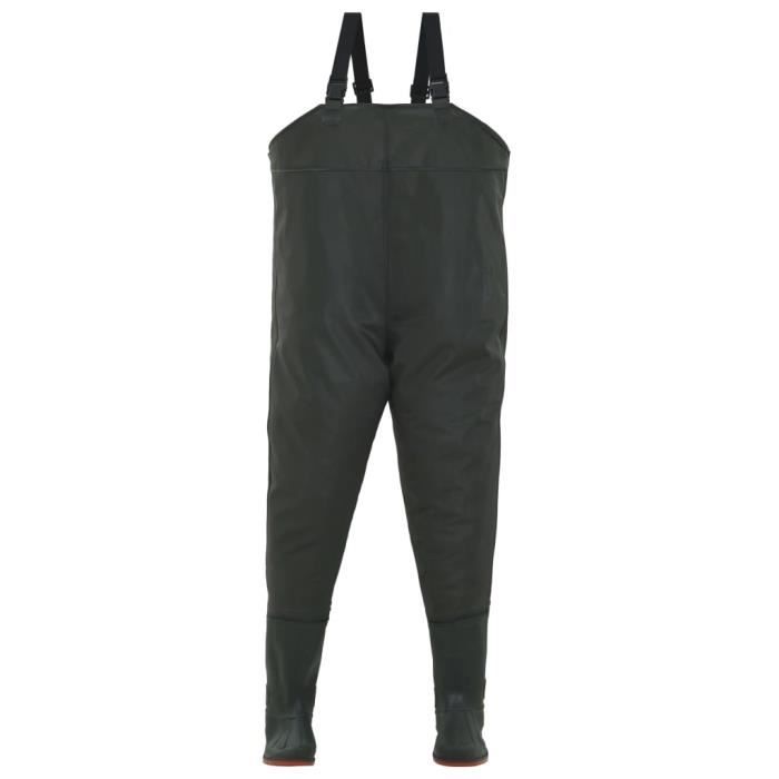 Cuissardes avec bottes vert foncé taille 43