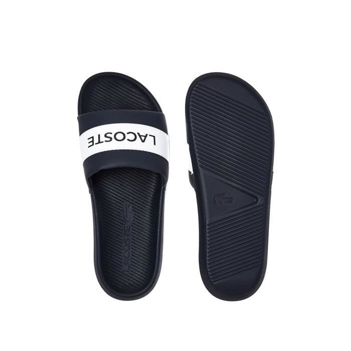 Flip flops Lacoste Croco Slide Bleu Marine Homme Cdiscount Sport