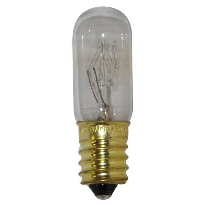 Ampoule tube e14 15w 220v t22 veilleuse 55x25mm w5-30601 lampe pour frigo  four