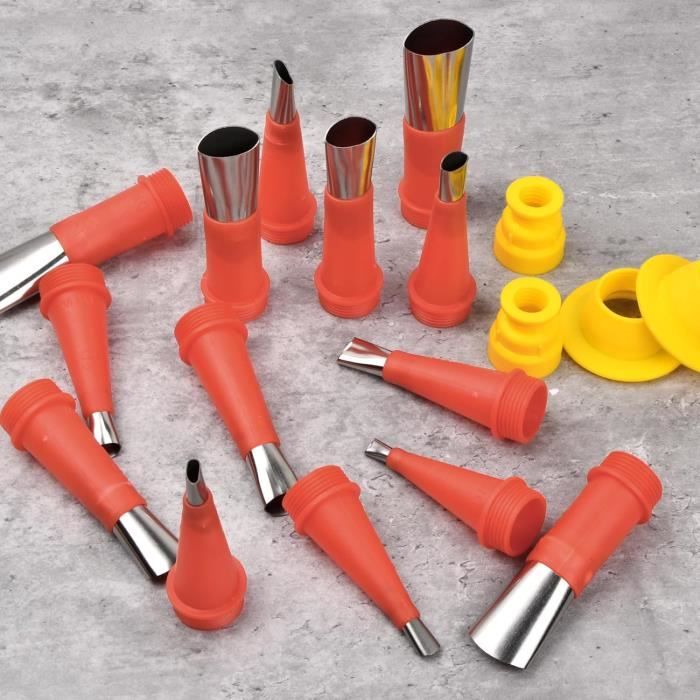 Kit De 20 Buses Universelles Pour Pistolet à Calfeutrer - Revêtement Caoutchouc, Acier Inox - Neuf