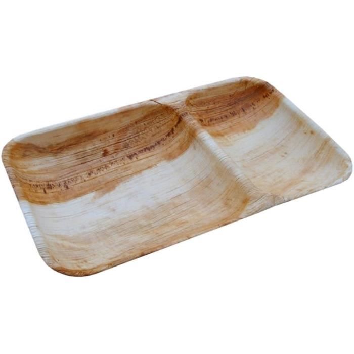 Assiettes Jetables En Feuille De Palmier ONLYLEAF - 25 Pièces, Biodégradables, Pour Pizza Et Repas écoresponsables Assiettes Jetables 25 Cm