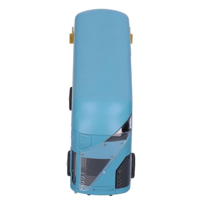 Voiture Jouet Bus à Tirer Friction - Modèle Autobus Métal Pour Enfants (Vert)