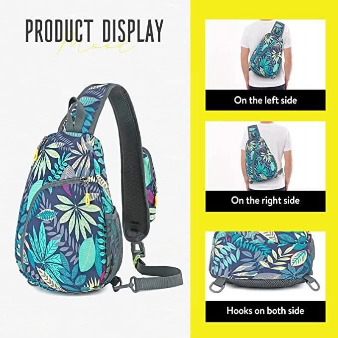 MOVEZEN Sling Bag Premium, Sac De Poitrine Homme Femme Confort Et