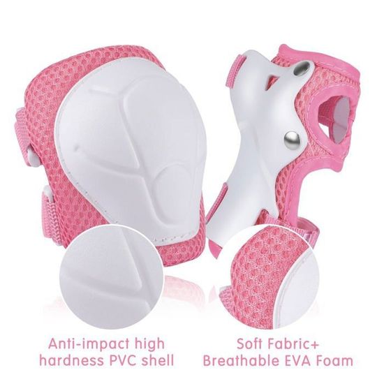 LANOVAGEAR Casque Enfant Ajustable - Vélo Skate Roller Scooter - Antichoc Filles Garçons