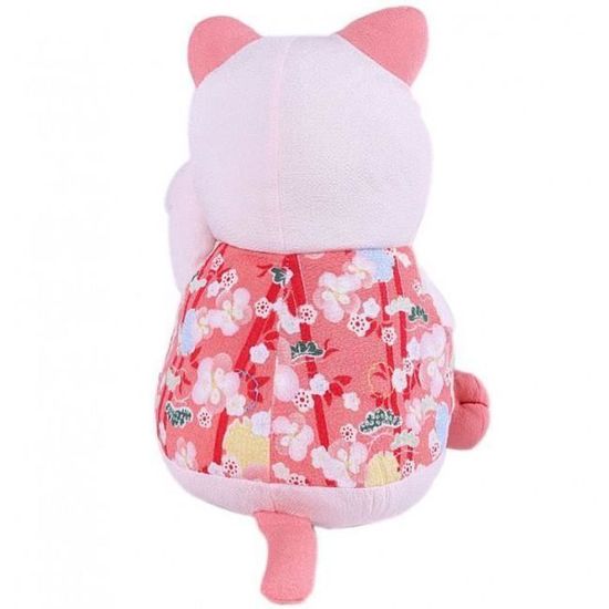 Chat Japonais En Tissu Teinte Rose 30 Cm Hauteur Achat Vente Statue Statuette Cdiscount