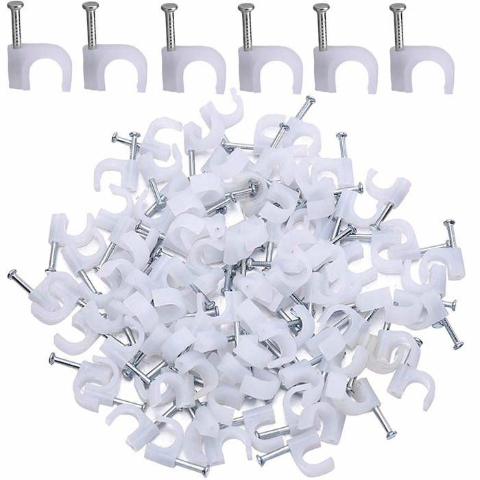 Attaches Serre-câbles Avec Clou - Diamètre 4 à 18 Mm