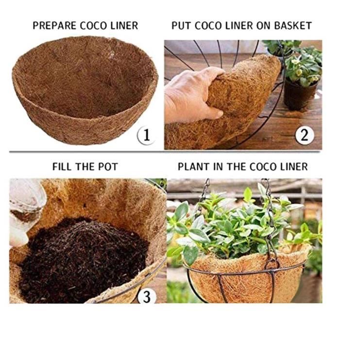 Doublures De Panier Suspendu – 12 Pouces, Lot De 40, Pour Jardinières, Sans Marque
