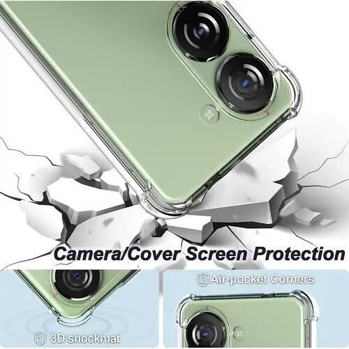 Coque Transparente Anti-chocs Kwmobile Pour ASUS Zenfone 10 Et Zenfone 9 - Protection Complète