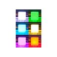Cube lumineux tabouret sans fil LED - LUMISKY - Carry C40 - Multicolore - Rechargeable USB-3