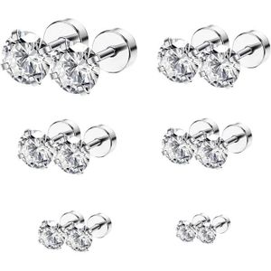 12 Pièces Bijoux De Piercing - Boucles D'oreille Tragus En Acier Inoxydable - Neuf Avec étiquettes