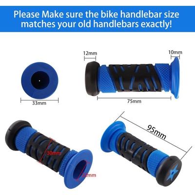 Poignées De Guidon Vélo Ergonomiques - Antidérapantes, Double Verrouillage - Pour VTT, Trottinette - Plusieurs Couleurs