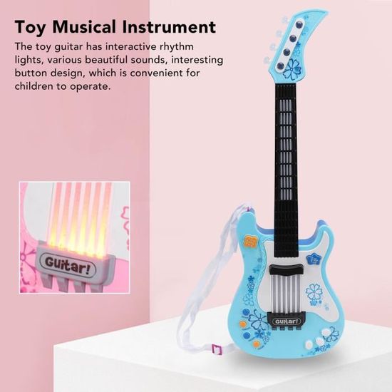 Mini Guitare Jouet Enfant - Ukulélé Plastique Cartoon 32 Cm | Éducatif, Développement Musical, Cadeau