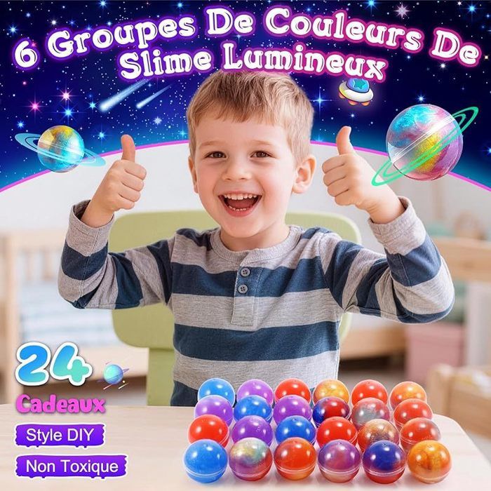 iKidiki Kit de fabrication de slime à faire soi-même, cadeau pour filles de 6, 7, 8, 9, 10, 11, 12 ans, jouets pour enfants à partir de 6 à 12 ans, kit