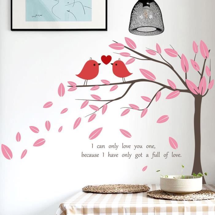 Inseparables Sticker Autocollant inséparable de la Saint-Valentin salon chambre Stickers ...