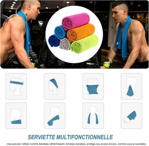 Serviette Rafraîchissante Mission Original - Lot De 2 - Bleue - Sans Chimie - 10x33 Pouces