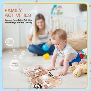 WOONEKY Tableau D'Activités Lumineux Pour Tout-Petits - Jouet Éducatif Montessori