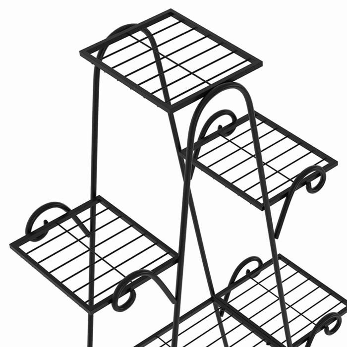 IDMARKET Etagère à pots de fleurs porte plante en métal 9 niveaux