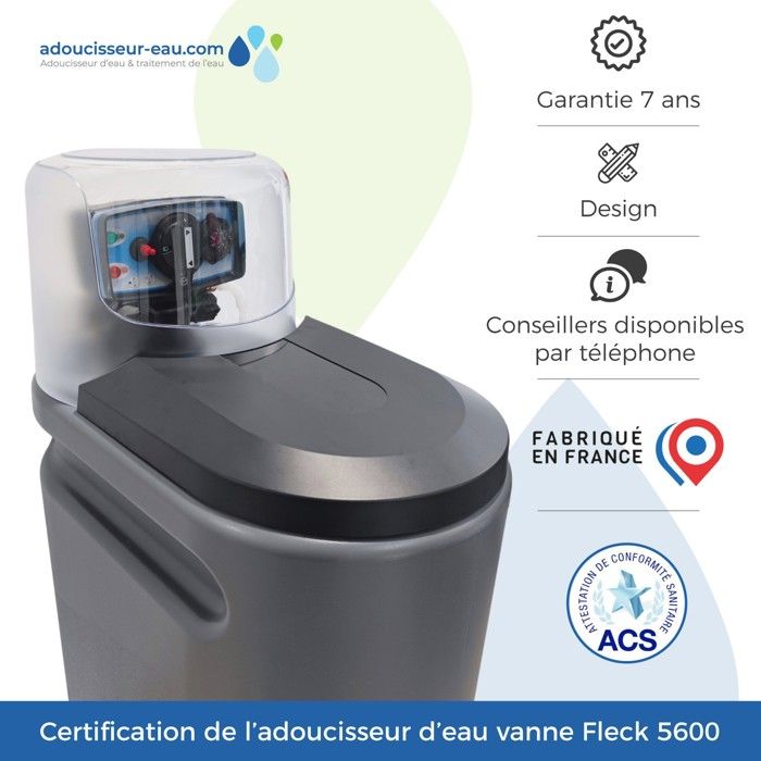 d'eau Fleck 5600 Volumétrique Mécanique Bibloc