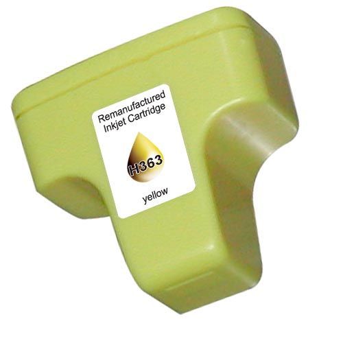 Lot De 4 Cartouches D'encre Jaune Compatibles HP Photosmart - Référence H-363Y, 13ml, Neuves