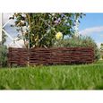 palissades en osier - cadre de lit - clôture en osier - bordure de pelouse - palissade - produit ue (100x10 20 cm)[A151]-0