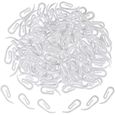 120 Pcs De Crochets De Rideaux Clips De Rideau En Plastique Blanc De 2.8 X 1.2 Cm Pour Rideau De Douche,Rideau De Fenêtre Et Ridea-0