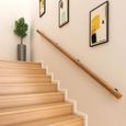 main courante main courante en bois murale 50-600 cm, mains courantes antidérapantes pour escaliers intérieurs, garde-corps d 14-0