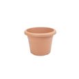 Pot à fleurs PLASTIKEN - Ø 30 cm rond - Terracotta - Hauteur 22 cm - Matière Plastique - Capacité 9 L-0