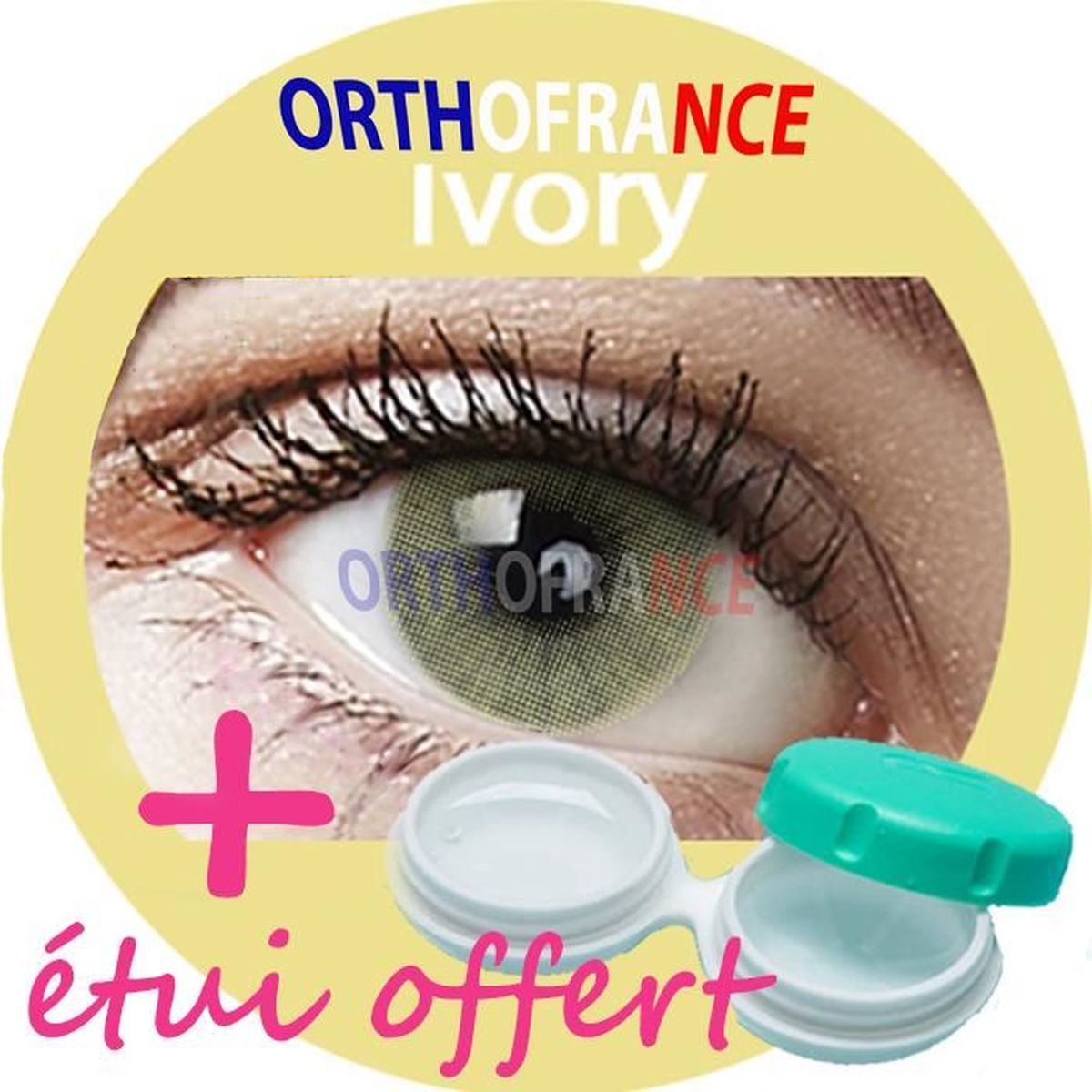 Lentilles Contact Couleur Ivory 1ton 12 Mois Sans Correction Orthofrance Avec Etui Achat Vente Lentilles De Contact Cdiscount