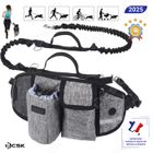 Laisse mains libres 1 chien BCSK® - Pochette téléphone hydratation | Ceinture ajustable, absorption choc | Canicross, course à pied