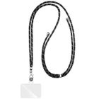 TAPERSO Tour de cou et cordon telephone universel noir et dore