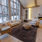 THE DECO FACTORY Tapis salon à poils longs extra-doux marron 160x230