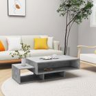 vidaXL Table basse Gris béton 105x55x32 cm Aggloméré